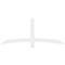 Ekena Millwork Bellingham Architectural Grade PVC Gable Bracket, 72"W x 30"H x 2"D x 4"F, 10/12 Pitch GBP072X30X0204BEL00 - alternate 4
